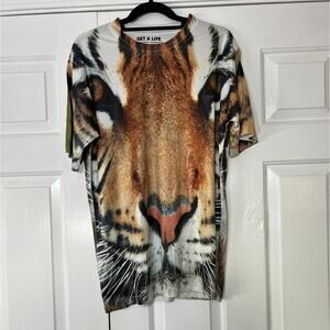 Get A Life AOP Tiger Print Size Large